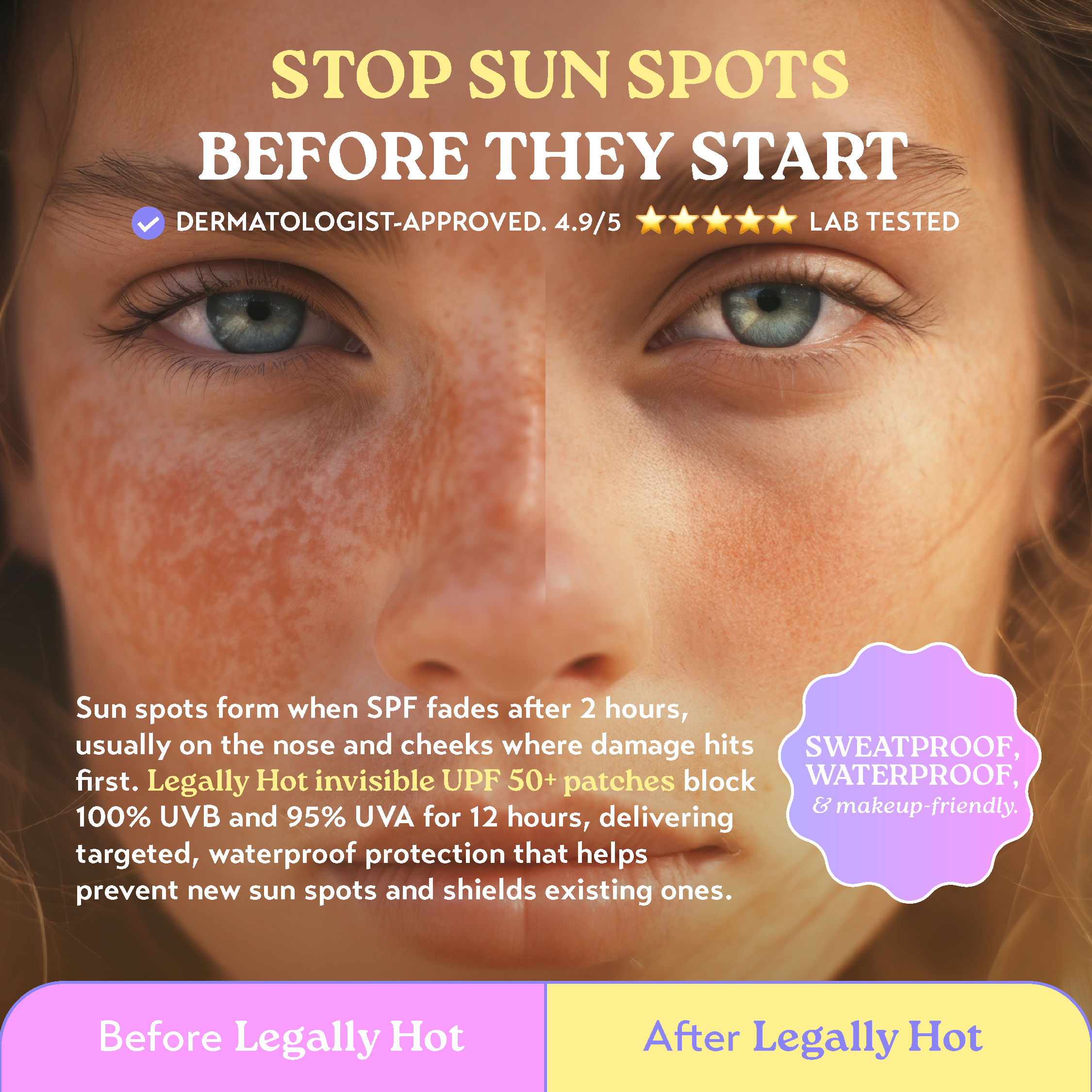 Australia's First and Only 12HR Invisible UPF50+ Sun Patches