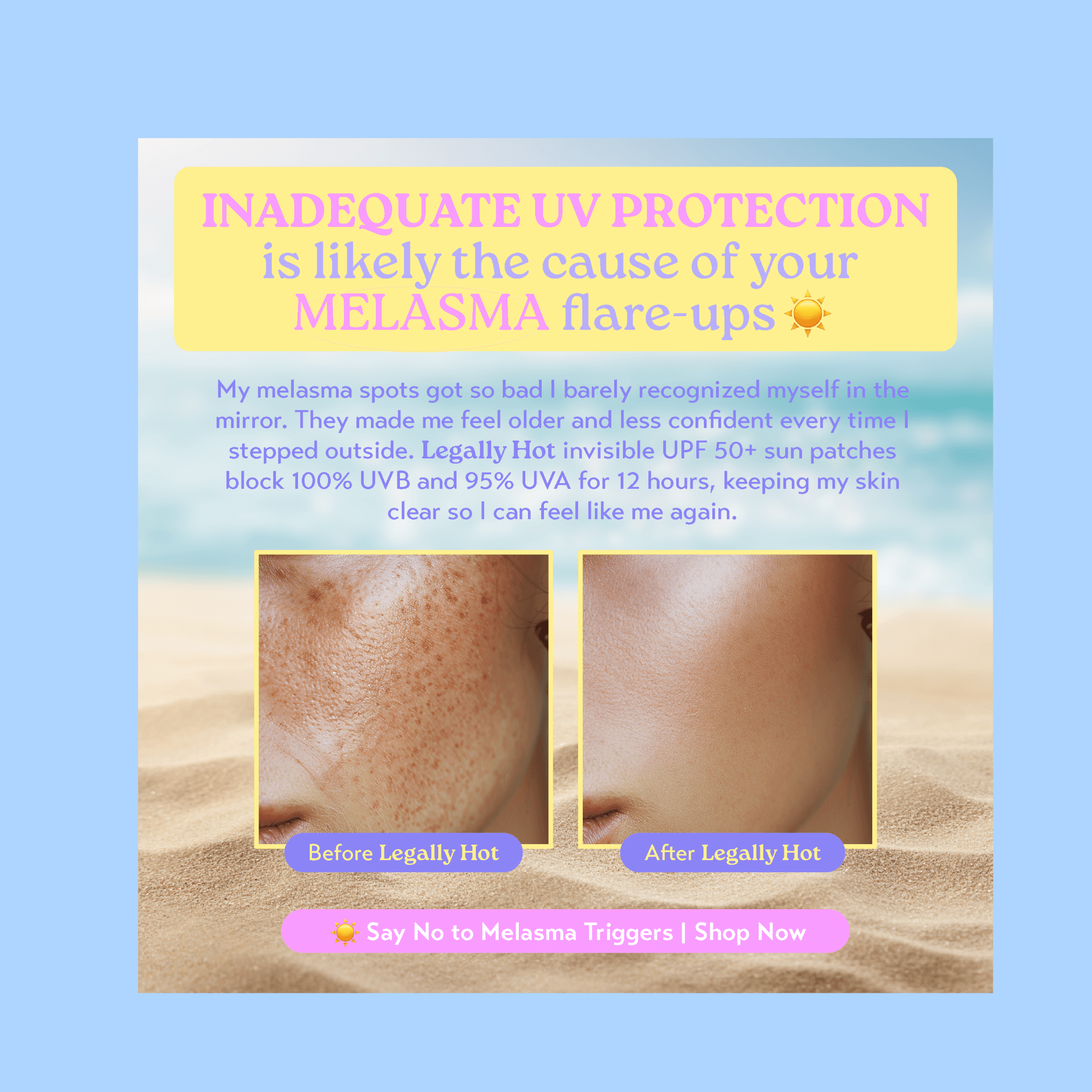 12-Hour Invisible UPF 50+ Sun Patches