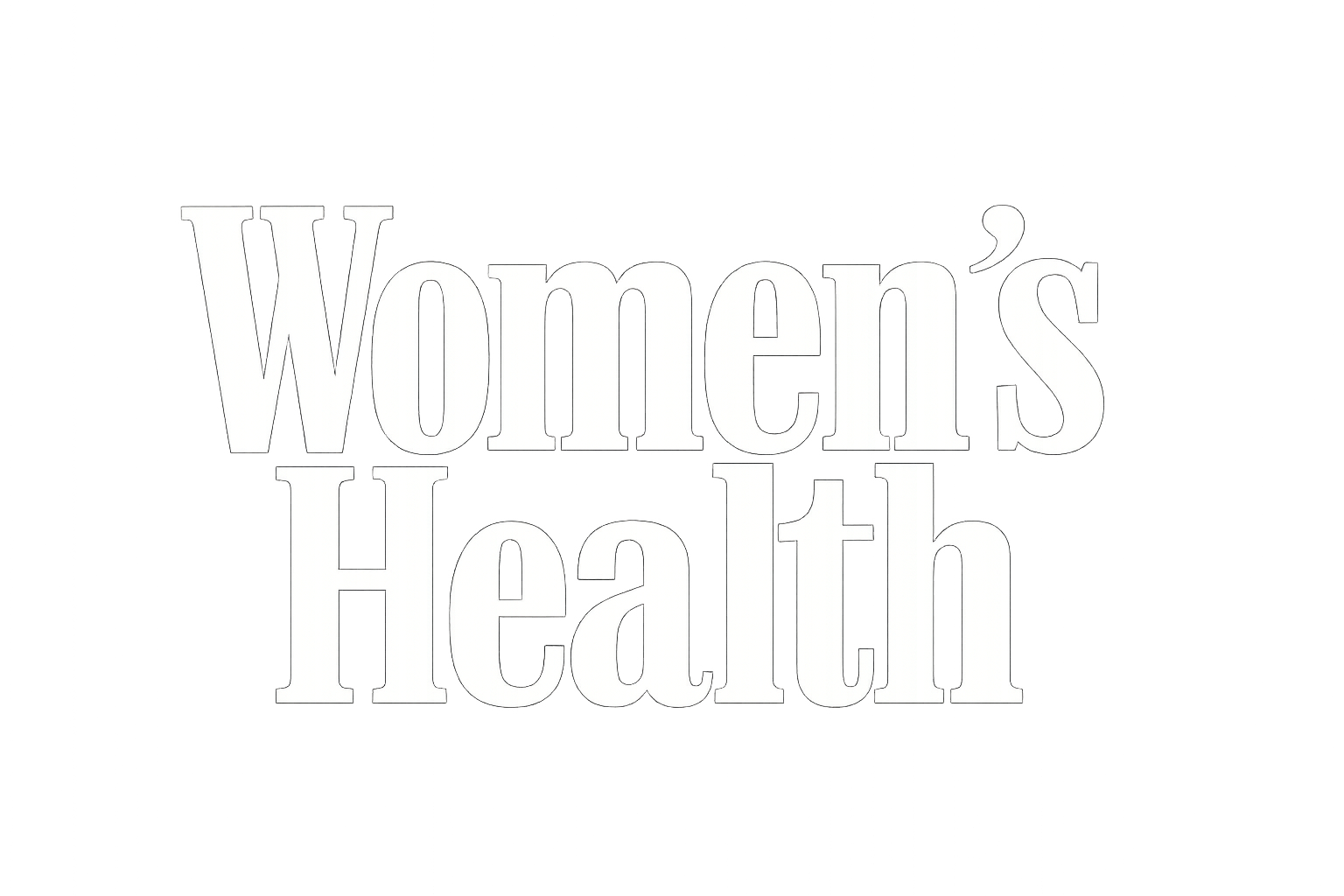 Women's Health logo (big) in white