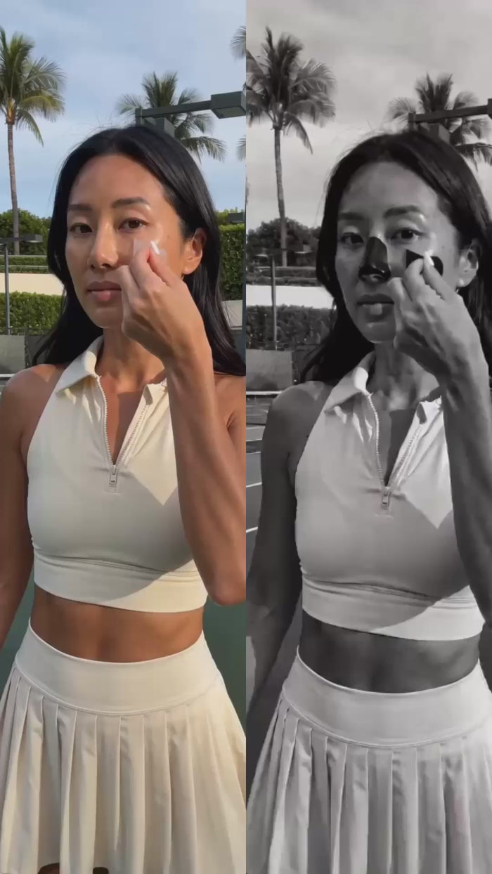 Tennis — regular camera beside UV camera