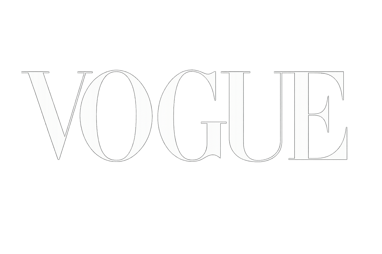 Vogue logo (big) in white